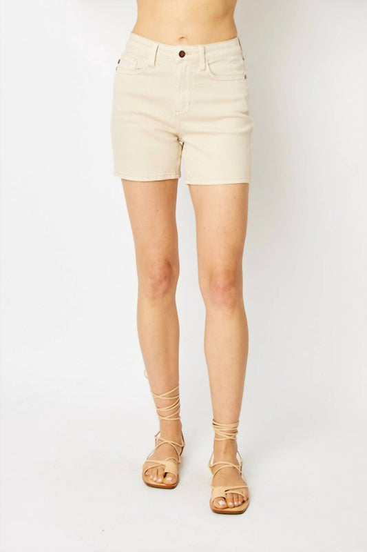 Judy Blue - High Waist Garment Dyed Shorts