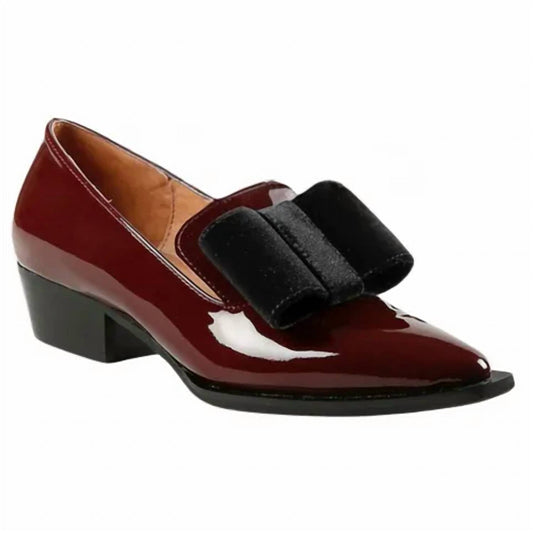 All Black - Women Pat & Bow Pointed Heel