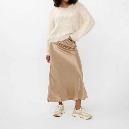 Esqualo - Crushed Satin Skirt