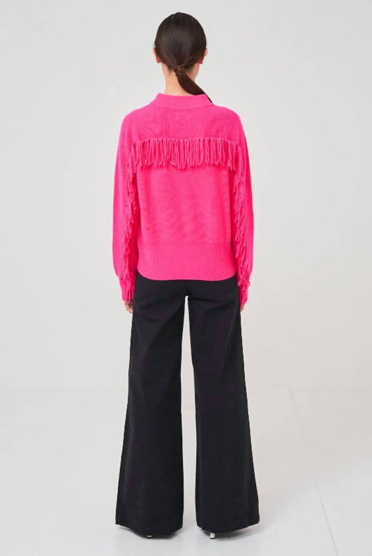 Brodie Cashmere - Sophia Fringe Cashmere Sweater