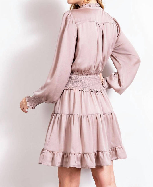 Easel - Carmela Satin Dress