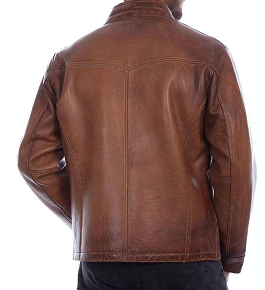 Scully - Men's Luxurious Lamb Leather Shearling Lined Jacket