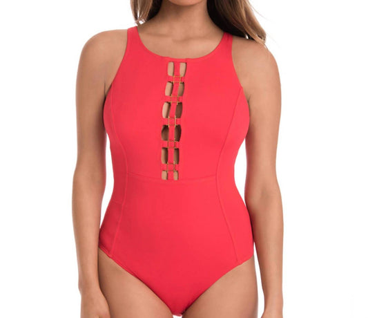 Amoressa - High Neck One Piece Swimsuit