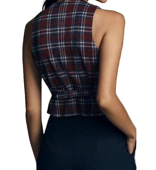 Eva Franco - Plaid Button-Front Vest