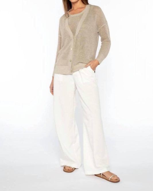 Kinross - Women's Lurex Mesh Cardigan