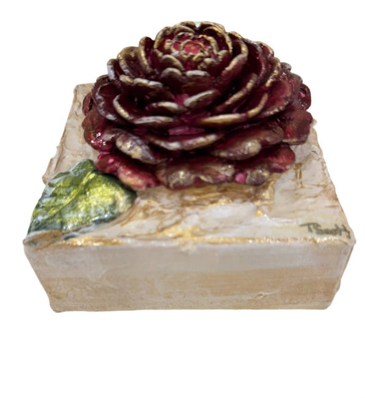 Tamscott Art - Clay Camellia Wrapped Canvas