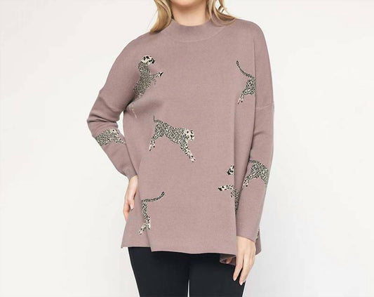 Entro - Leopard Sweater Top