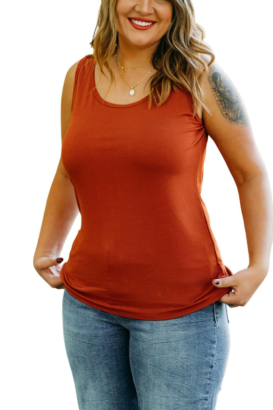 Multiples - Scoop Neck Knit Tank