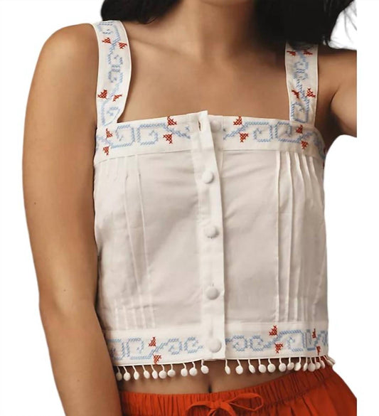 Hunter Bell - Emery Embroidered Top