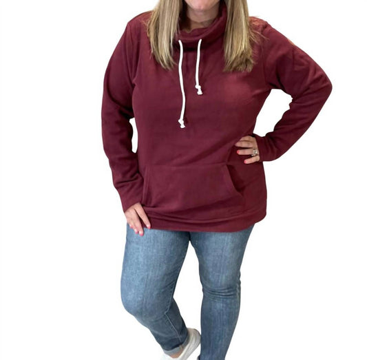 Michelle Mae - Cozy Cowl Neck Sweatshirt - Fall Colors