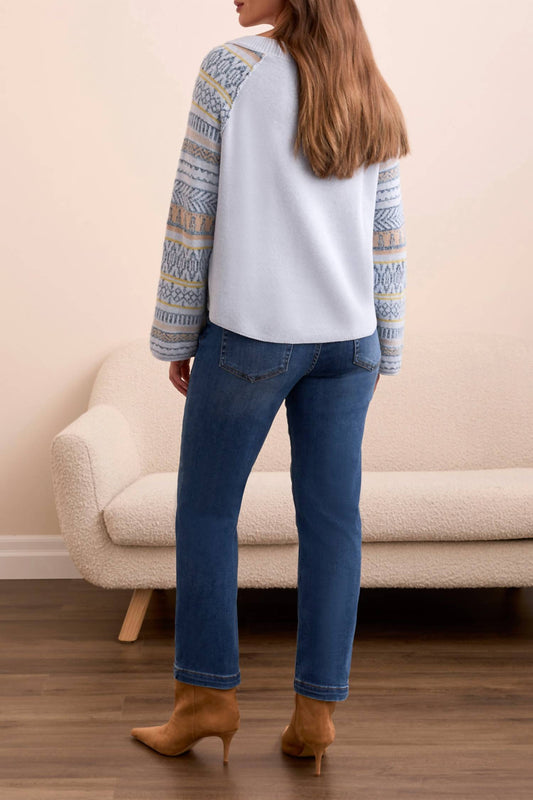 Tribal - Long Sleeve Scoop Neck Sweater