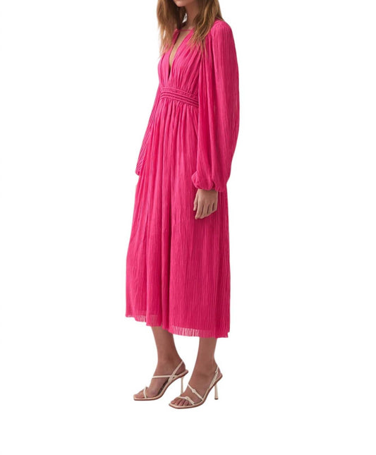 Aje. - Genevieve Pleated Midi Dress