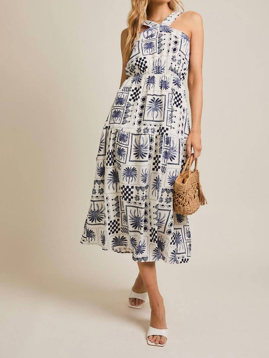 Gilli - Halter Abstract Print Dress