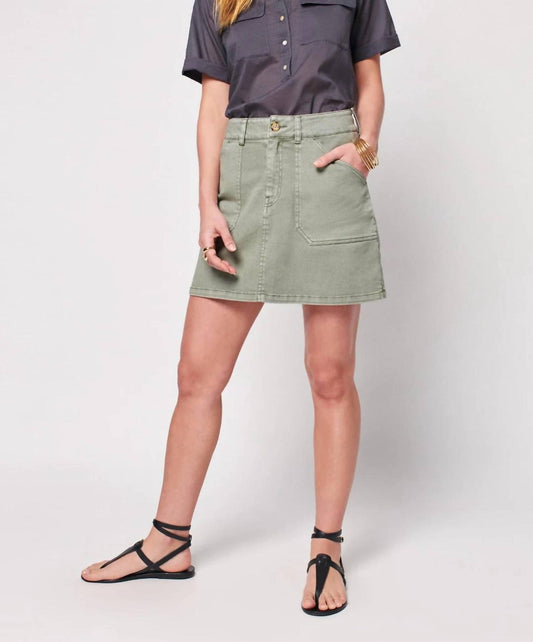 Faherty - Sunwashed Denim Utility Skirt
