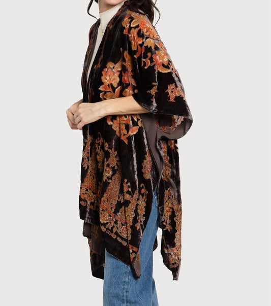 Saachi - Velvet Floral Kimono