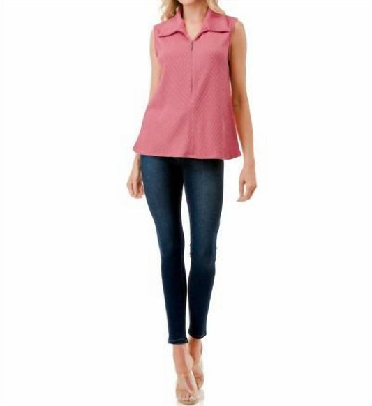 Ariella - Zip Sleeveless Top