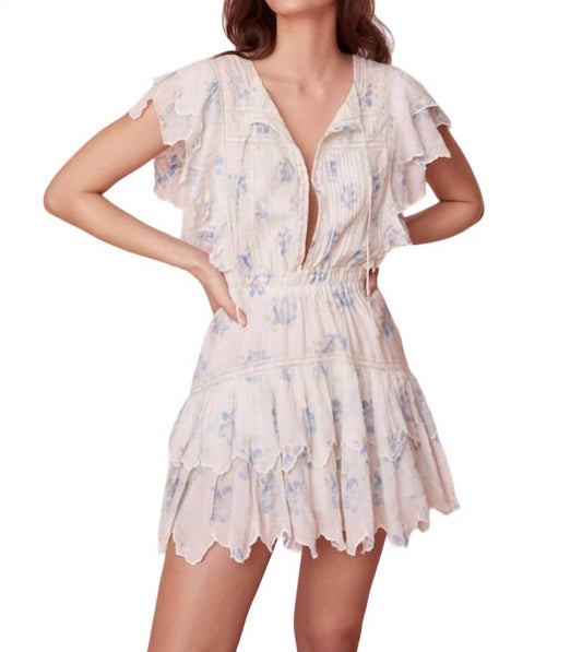 Loveshackfancy - Darryl Flutter Sleeve Floral Mini Dress