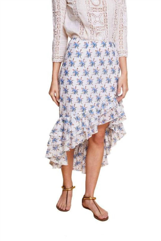 Guadalupe Design - Azure Midi Skirt