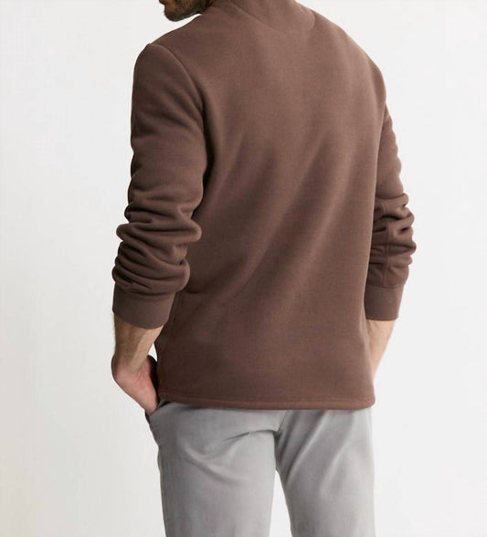 Jachs New York - Sherpa Bonded Waffle Long Sleeve Henley Shirt