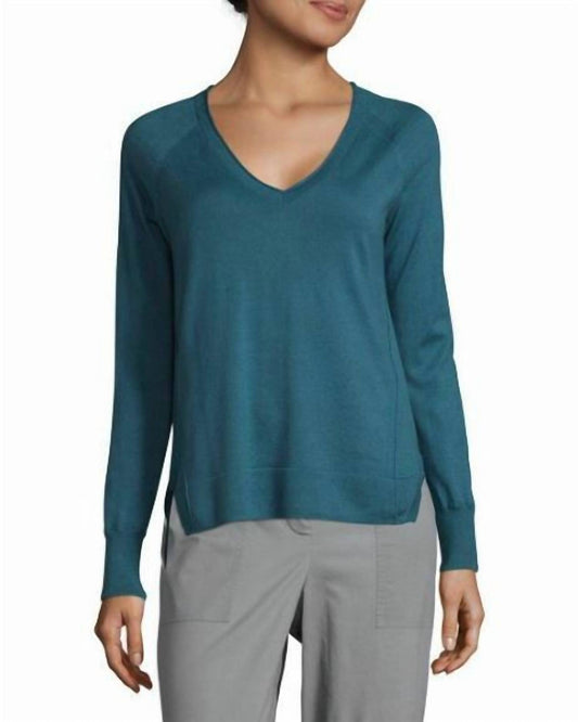 J Brand - Pomona V-Neck Cotton Knit Relaxed Fit Sweater