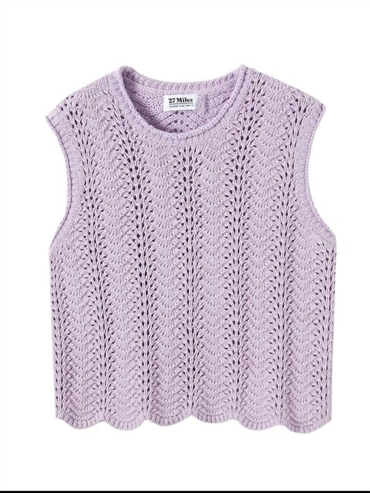 27 Miles Malibu - Women's Anora Crochet Sweater Vest