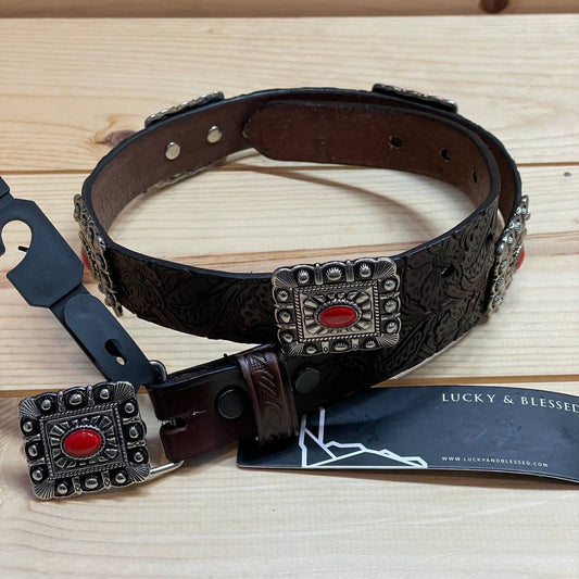 Lucky & Blessed - Girl’s Genuine Leather Belt