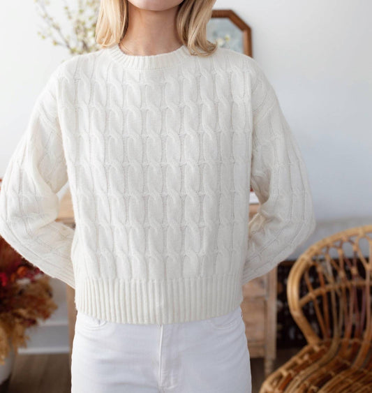 Marea - Cable Knit Cashmere Top