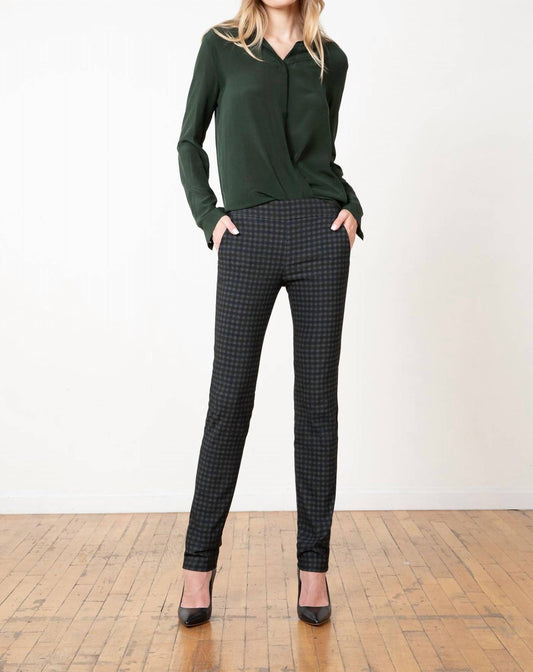 Avenue Montaigne - Women's Tattersall Straight Leg Pants