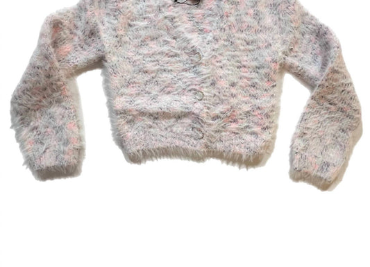 Flowers By Zoe - Girls' Fuzzy Cardigan