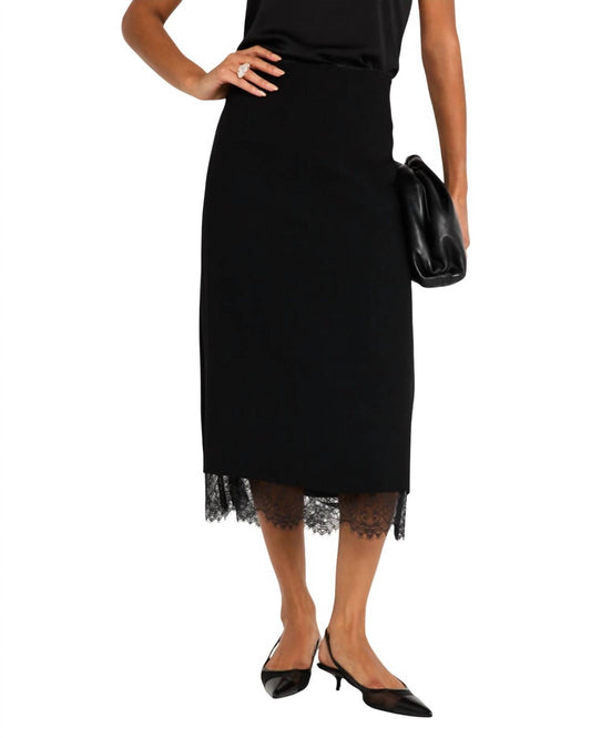 Vince - Lace Paneled Skirt