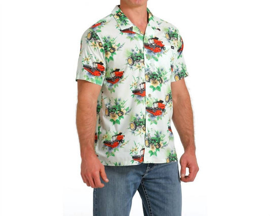Cinch - Tractor Short Sleeve Button Down Camp Shirt
