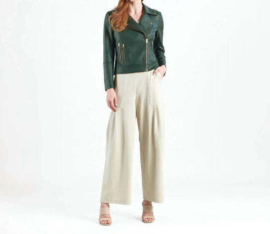 Clara Sunwoo - Liquid Leather Moto Jacket