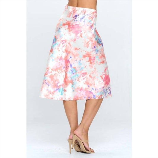 Reneec. - Spring Satin Midi Skirt