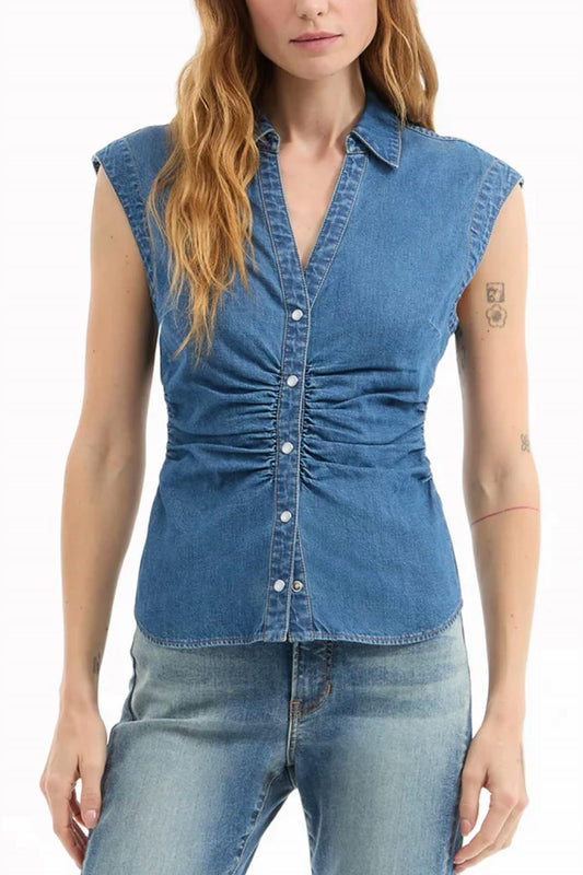 Veronica Beard - Sera Denim Button-down Shirt