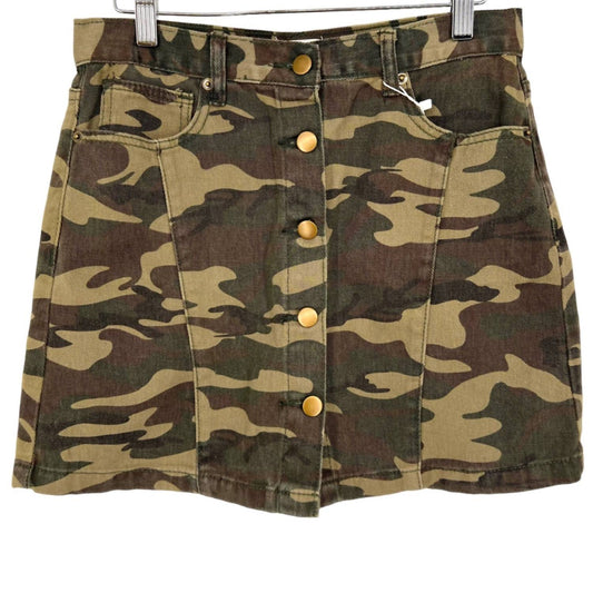 O & O Denimwear - Women's Camouflage Mini Skrt