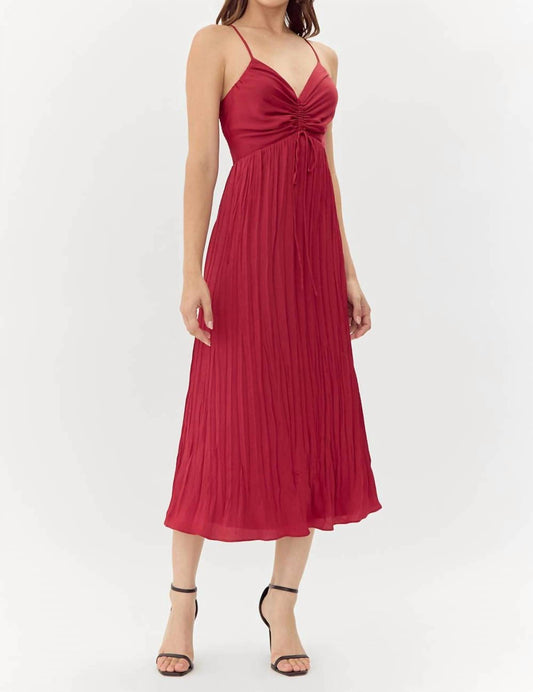 Adelyn Rae - Jasmine Pleated Midi Dress