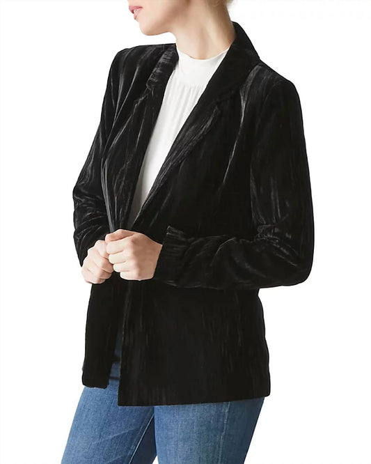 Michael Stars - Darby Longline Blazer In Crinkle Velvet