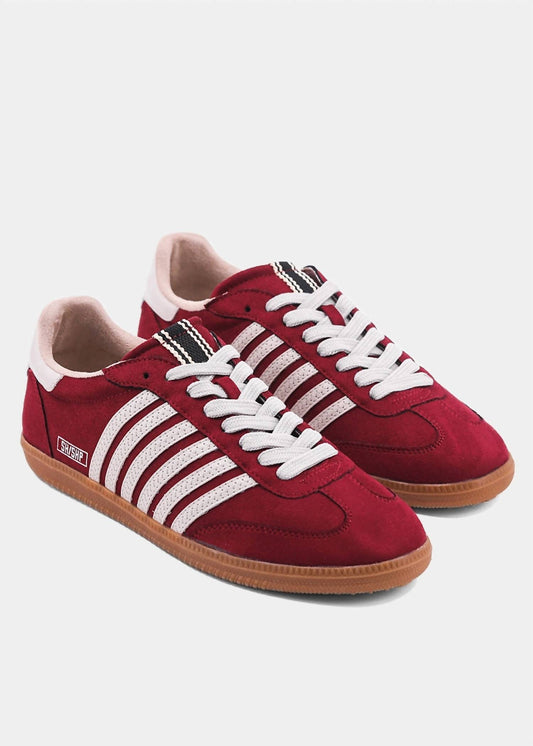 Shu Shop - Women's Stevie Striped Suede Sneakers