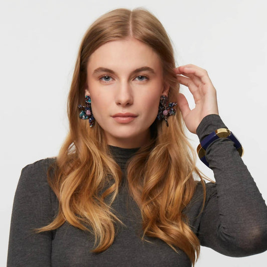 Lele Sadoughi - Women's Crystal Lily Earrings