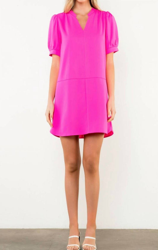 Thml - Short Sleeve V Neck Mini Dress