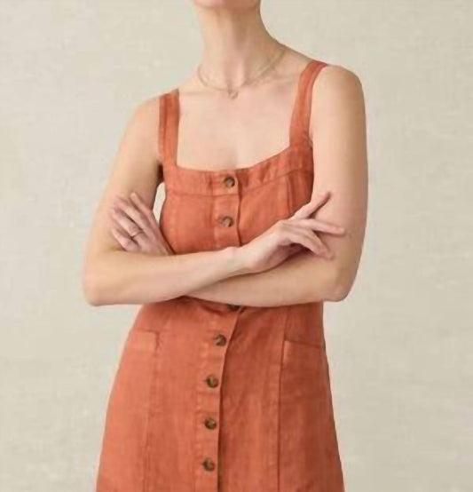 Faherty - Aurora Linen Midi Dress