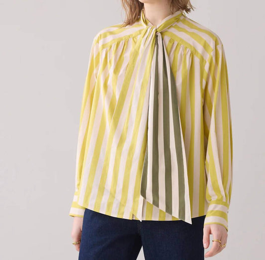 Summum - Contrast Bow Tie Blouse