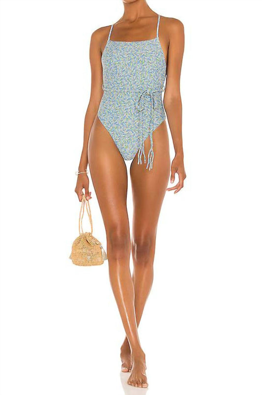 Something Navy - Hibiscus Floral One Piece