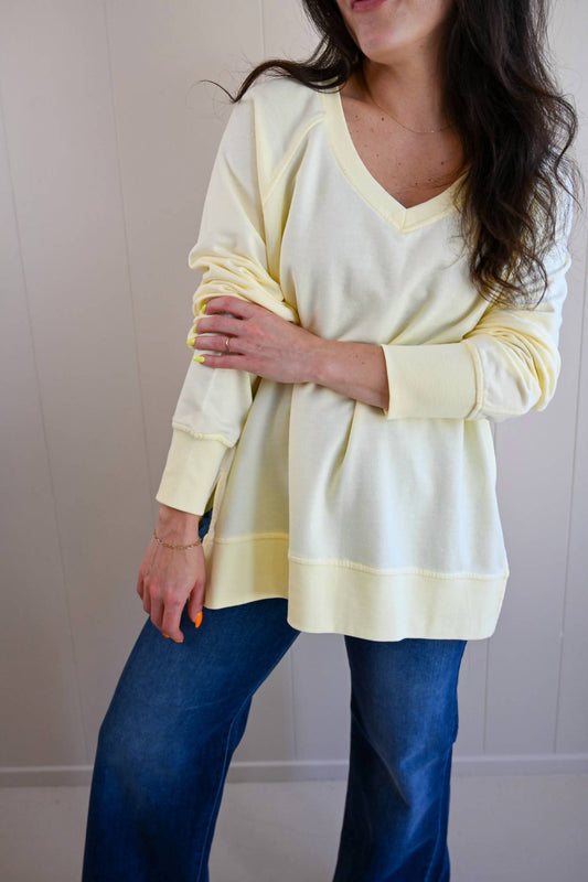 Z Supply - Maple Street V Neck Burnout Top