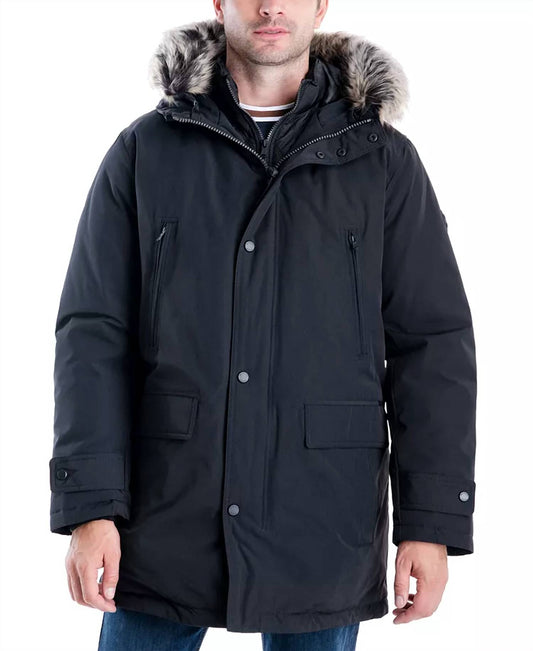 Michael Kors - Heavyweight Down Hooded with Bib Snorkel Parka Coat