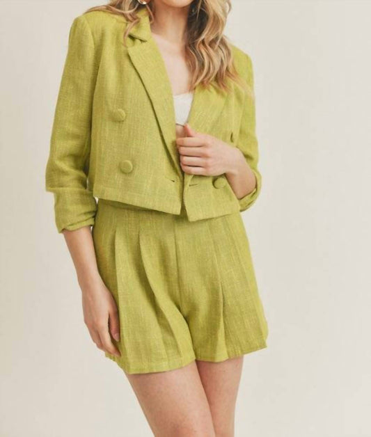 Amara High Waisted Pleated Short