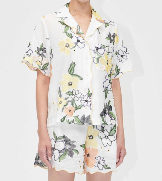 Stine Goya - Scalloped Short Sleeve Shirt