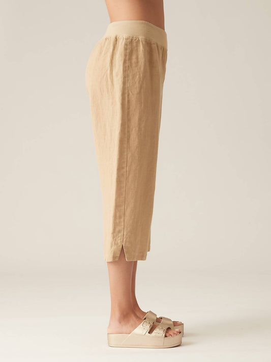 Cut Loose - Linen Capri Easy Pants