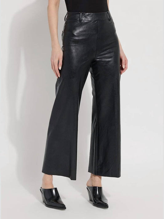 Lysse - Hi Waist Vegan Leather Wide Leg Pant