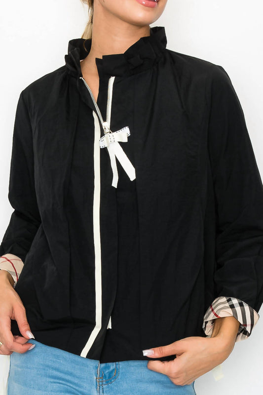 Joh - Jessica Jacket With Plaid Lining